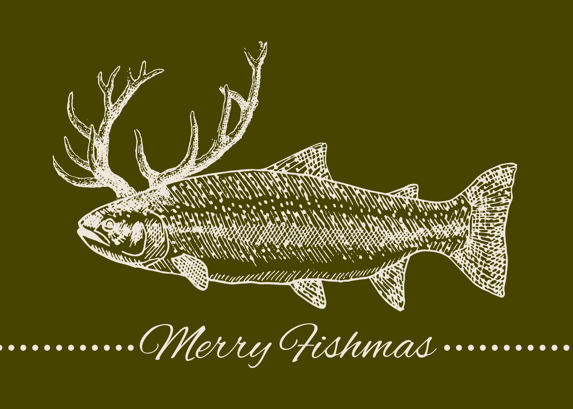 Anglers Covey AC Greeting Card -