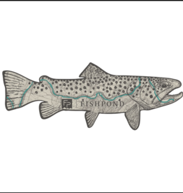 Fishpond Fishpond Topo Trout Sticker