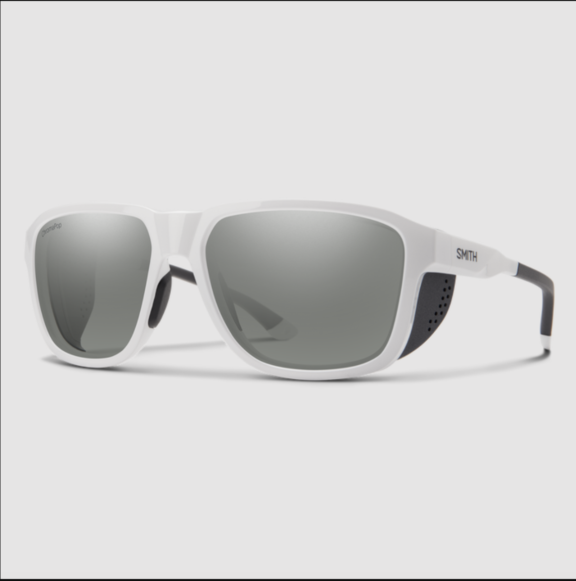 Smith Optics Smith Embark Sunglass White ChromaPop Polarized Platinum Mirror