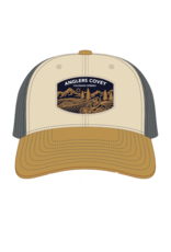 Anglers Covey Alpine Riser AC Hat 112 Mink Beige/Charcoal/Amber Gold