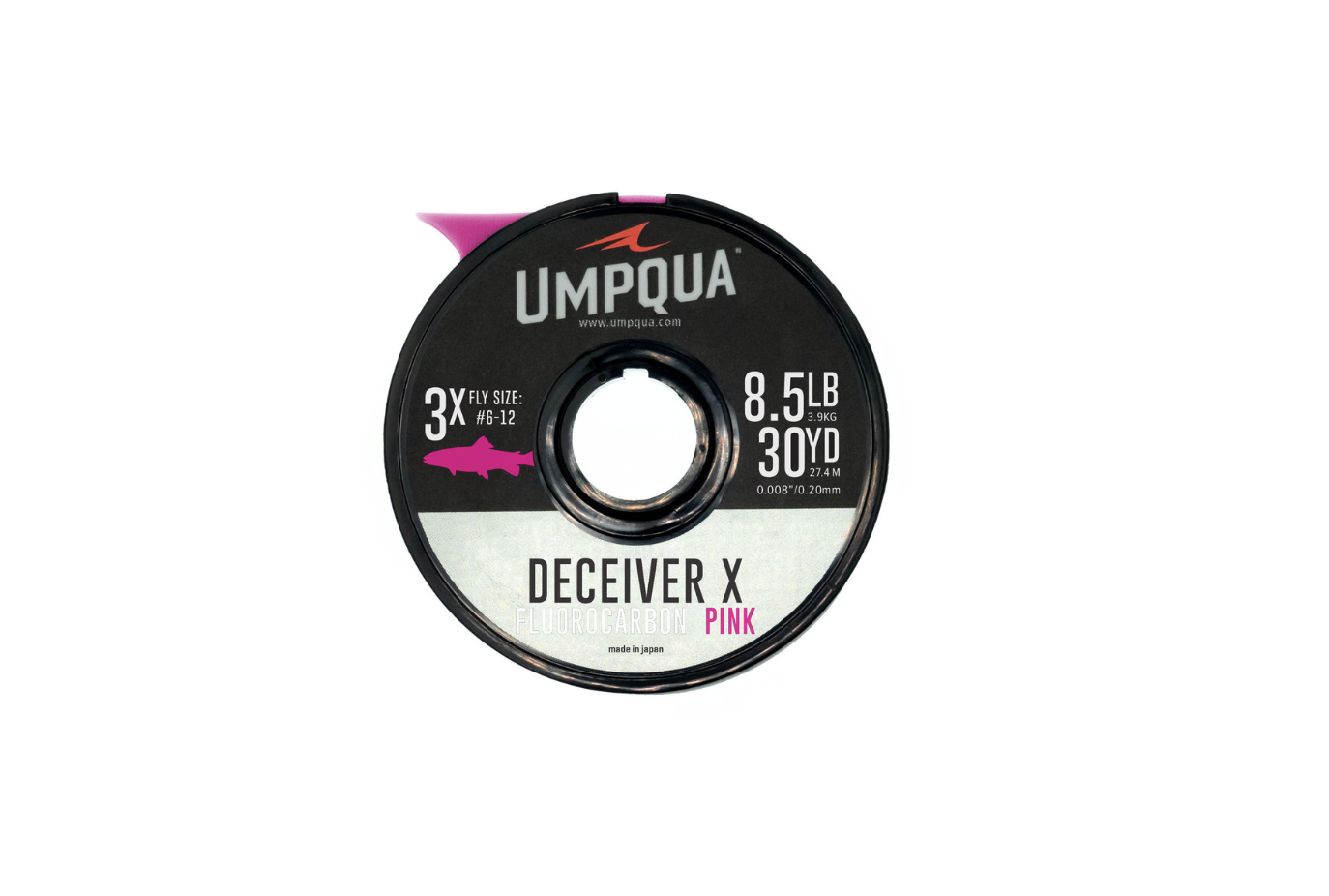 Umpqua Feather Merchants Umpqua Deceiver X Fluoro Tippet Pink 30YD