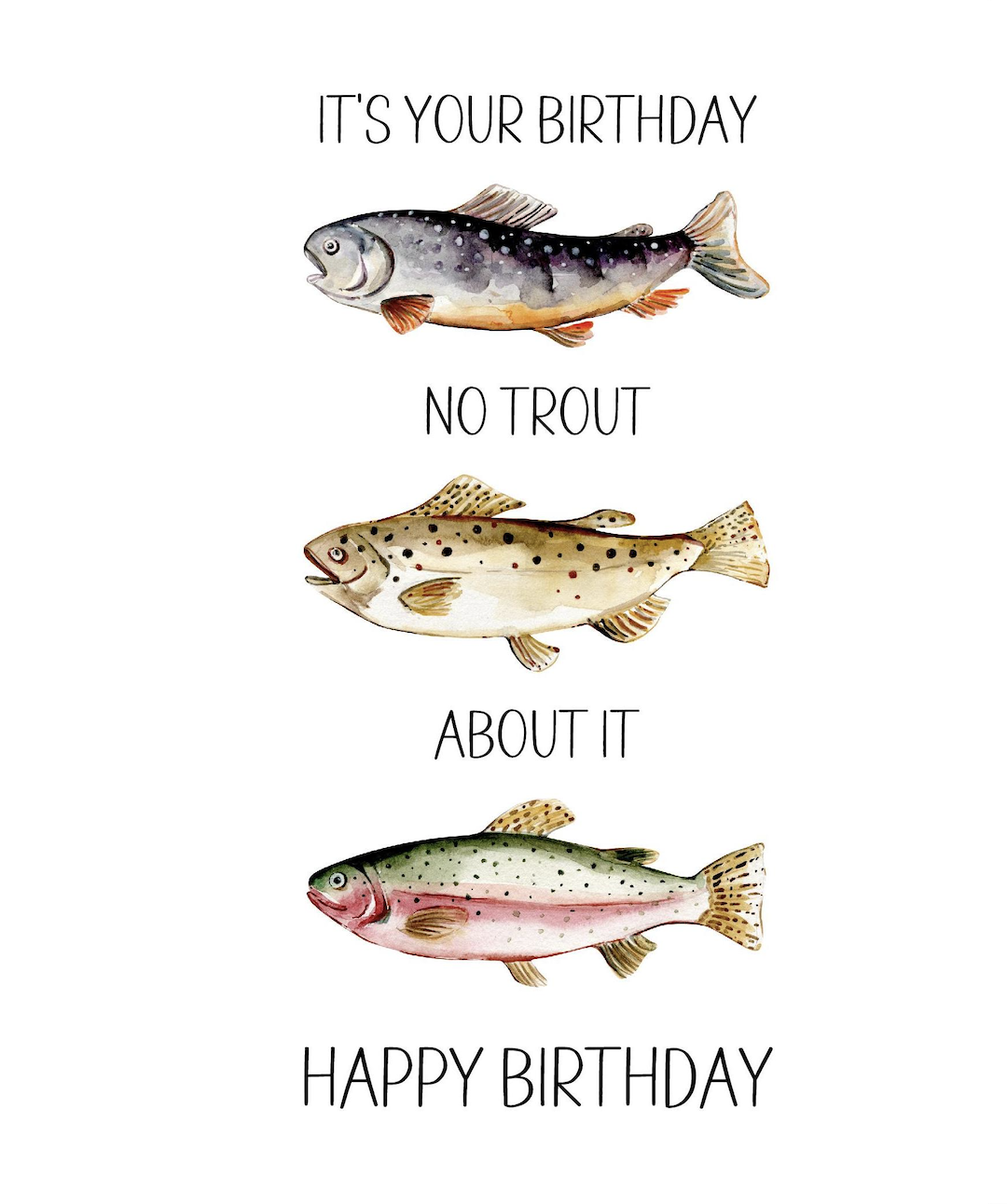 Anglers Covey AC Birthday Card -