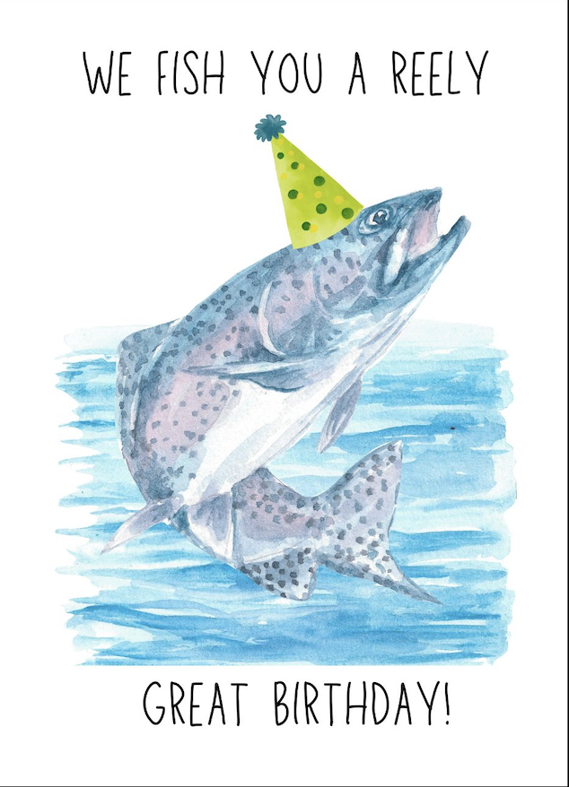 Anglers Covey AC Birthday Card -