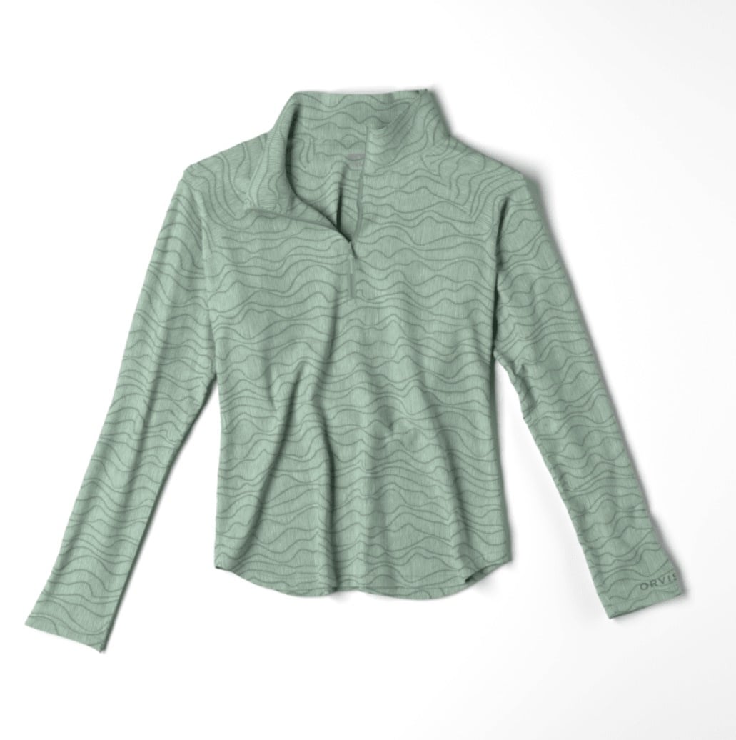 Orvis Orvis Womens DriCast Printed 1/4 Zip -