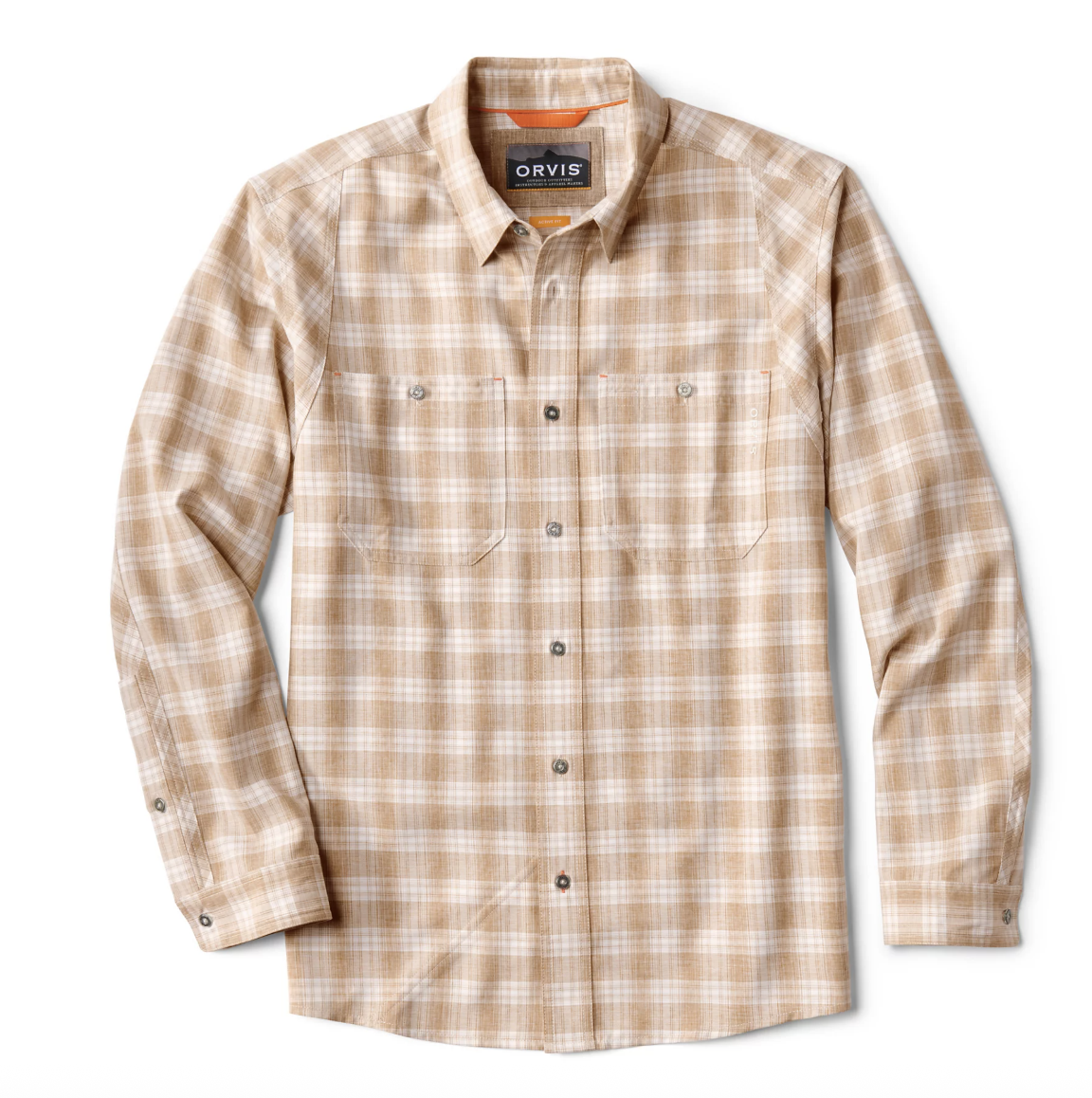 Orvis Orvis Tech Chambray Plaid Work Shirt Long Sleeve