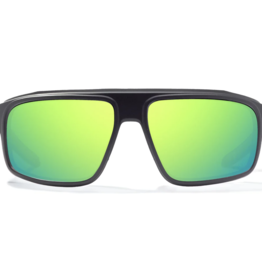 Bajio Bajio Greenland Sunglasses Black Matte Green Mirror Poly