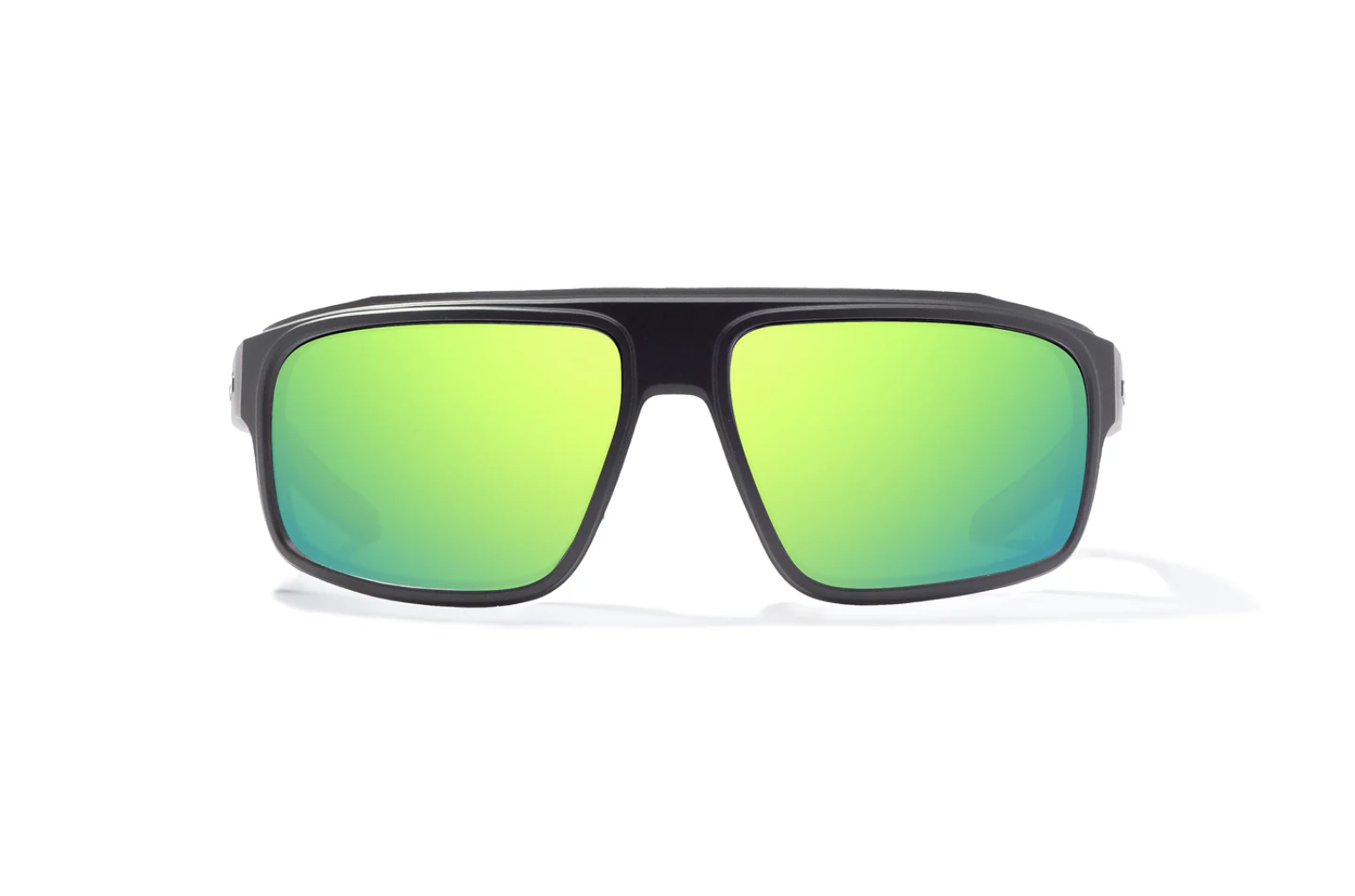 Bajio Bajio Greenland Sunglasses Black Matte Green Mirror Poly