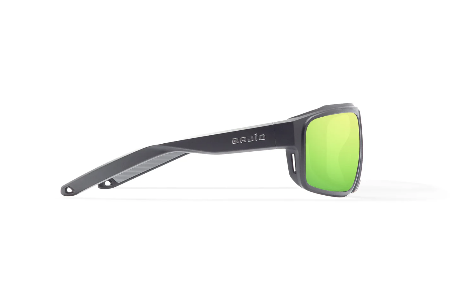 Bajio Bajio Greenland Sunglasses Black Matte Green Mirror Poly