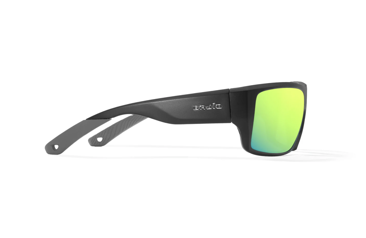 Bajio Bajio Nato Sunglasses Black Matte Green Mirror Poly