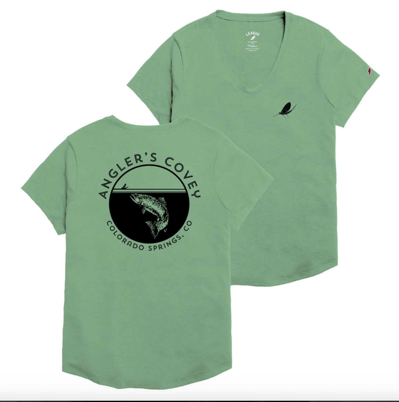 League League AC Logo Womens Mayfly Triflex Voop Tee -