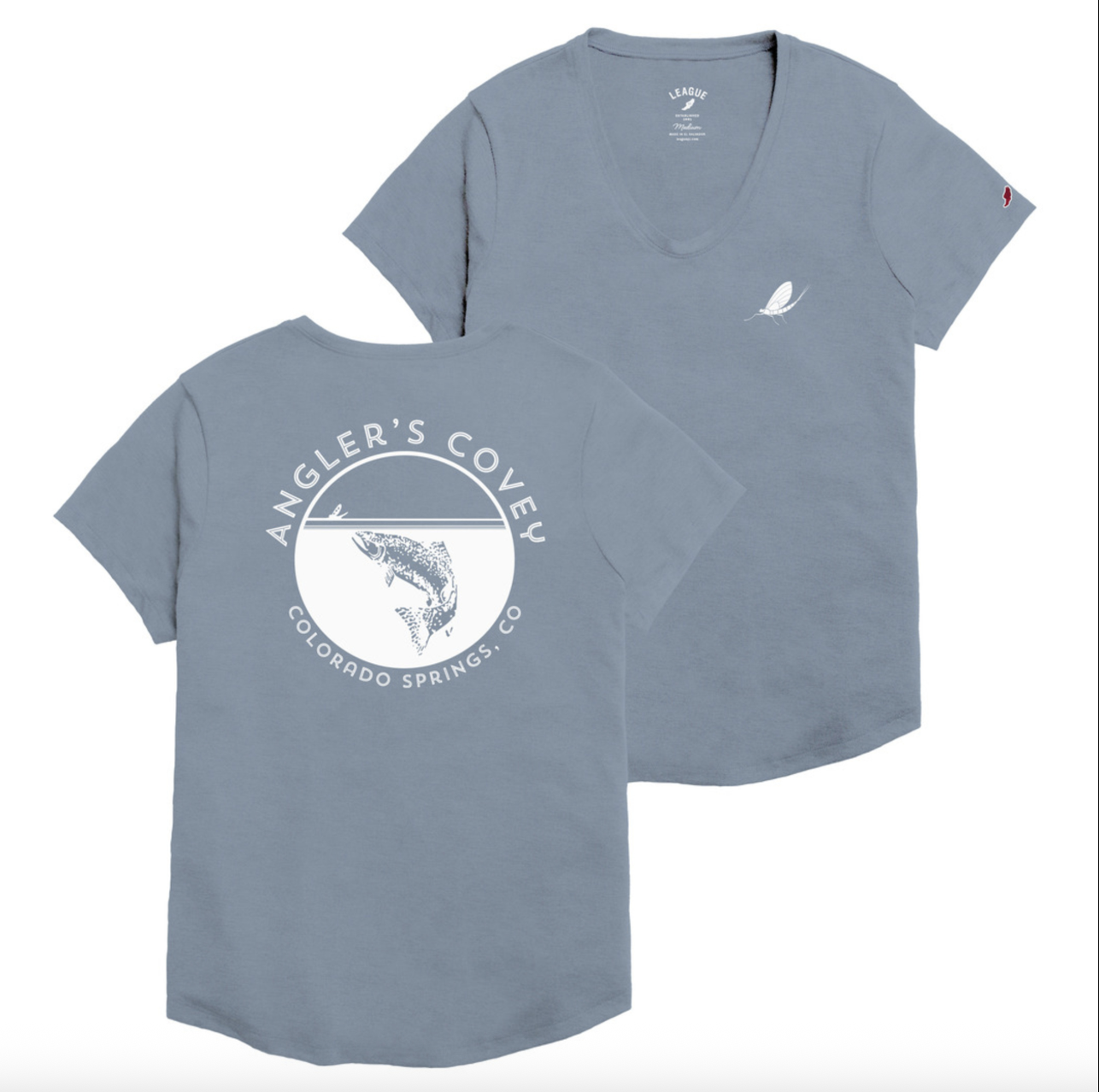 League League AC Logo Womens Mayfly Triflex Voop Tee -