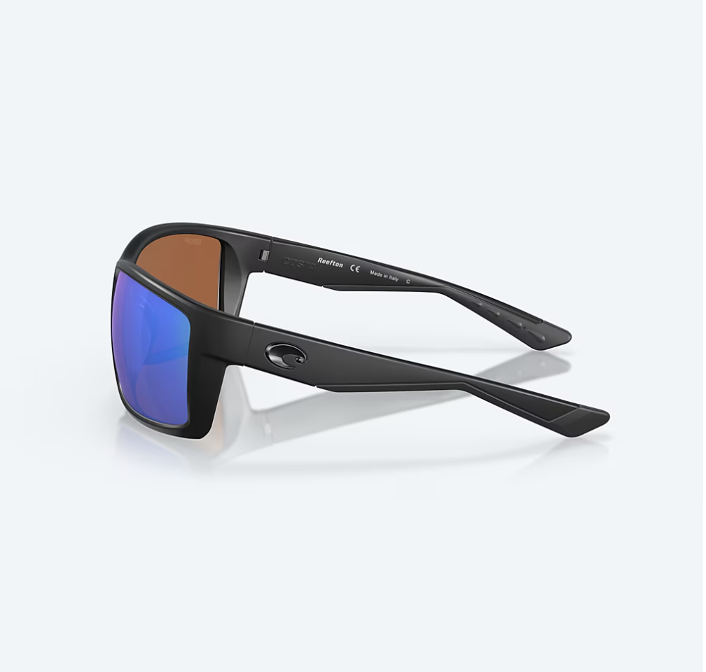 Costa Del Mar Costa Reefton Sunglasses Blackout Frame Green Mirror 580G