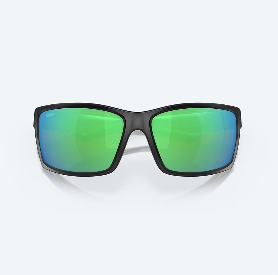Costa Del Mar Costa Reefton Sunglasses Blackout Frame Green Mirror 580G