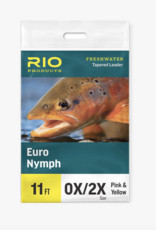 RIO RIO Euro Nymph Leader w/ Tippet Ring 11' 0x/2x -