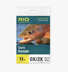 RIO RIO Euro Nymph Leader w/ Tippet Ring 11' 0x/2x -