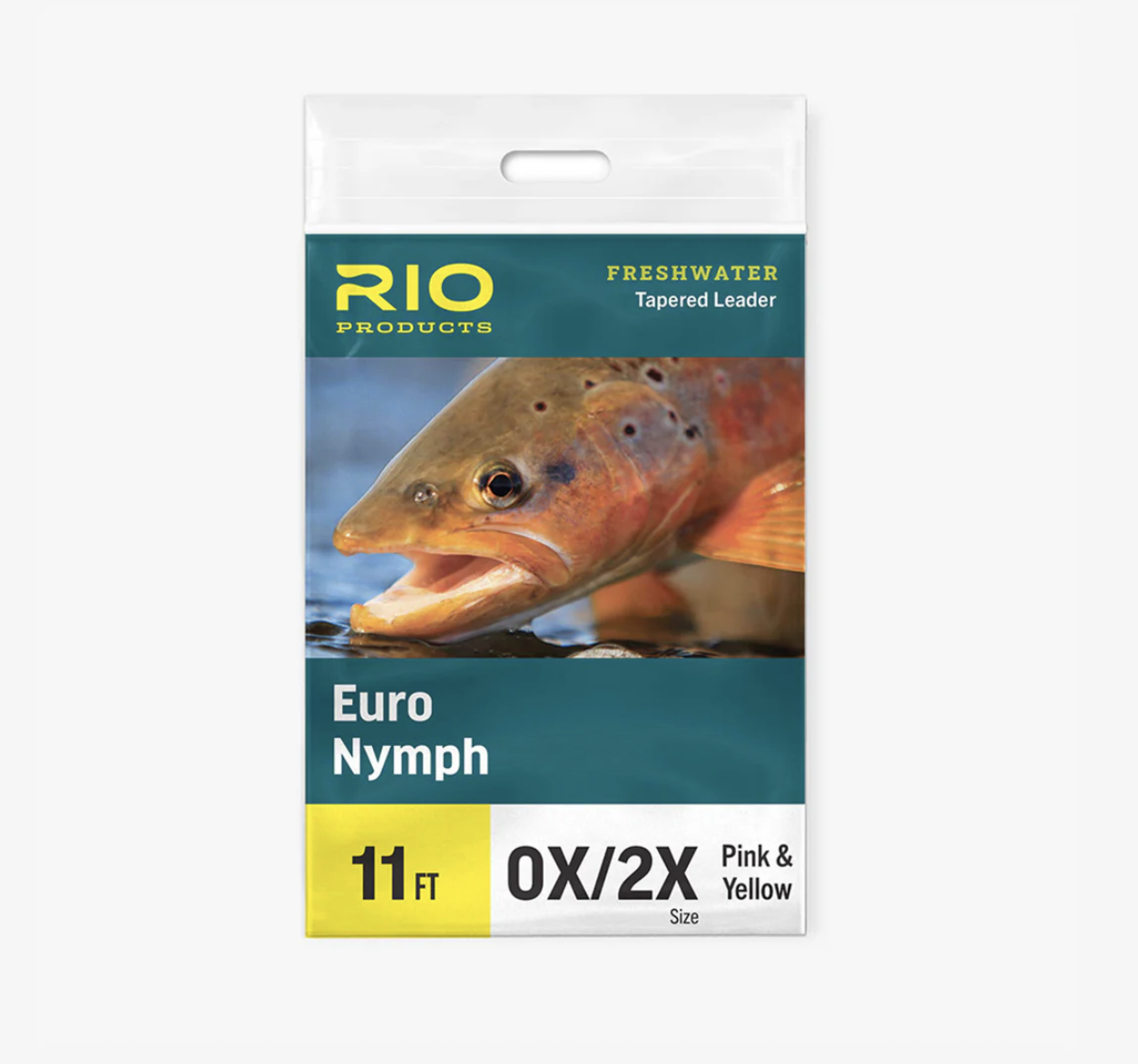 RIO RIO Euro Nymph Leader w/ Tippet Ring 11' 0x/2x -