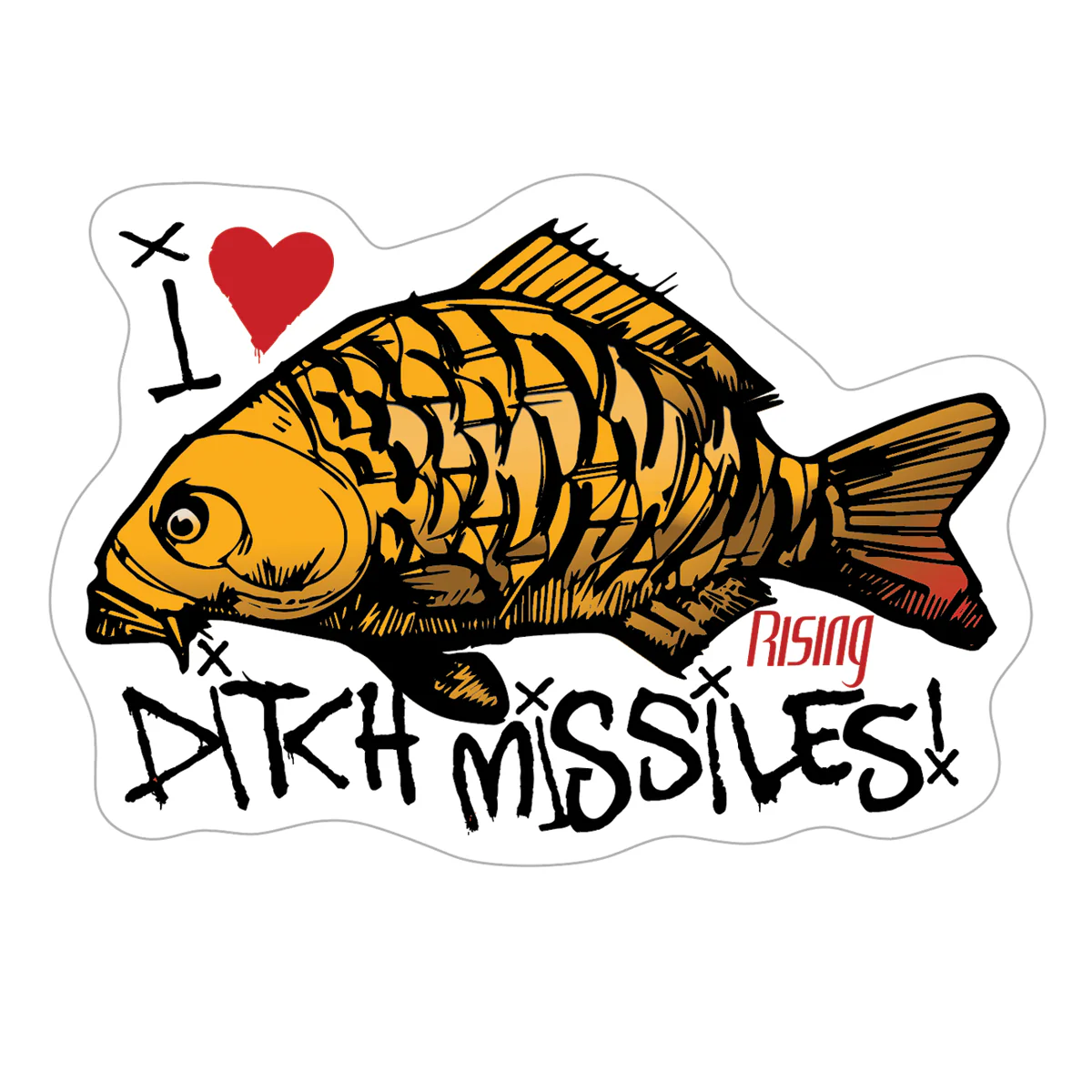 Rising Rising Ditch Missile Sticker