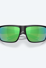 Costa Del Mar Costa Fly Line Matte Black w/ Green Mirror 580G