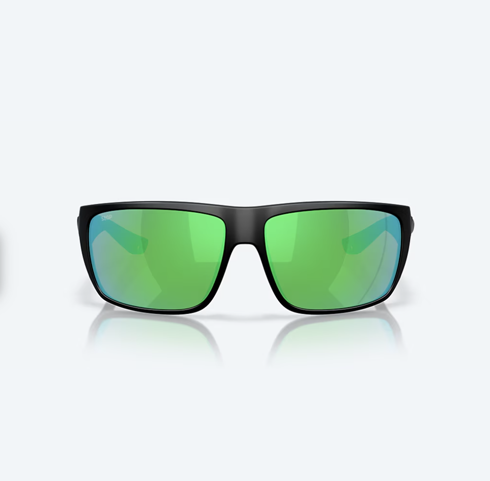 Costa Del Mar Costa Fly Line Matte Black w/ Green Mirror 580G