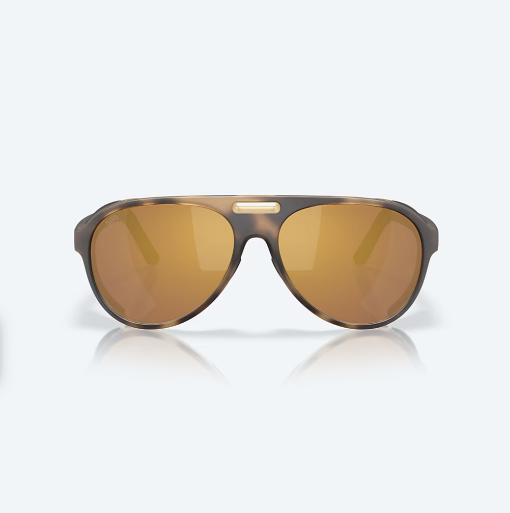 Costa Del Mar Costa Grand Catalina Sunglasses Matte Tortoise w/ Gold Mirror 580G
