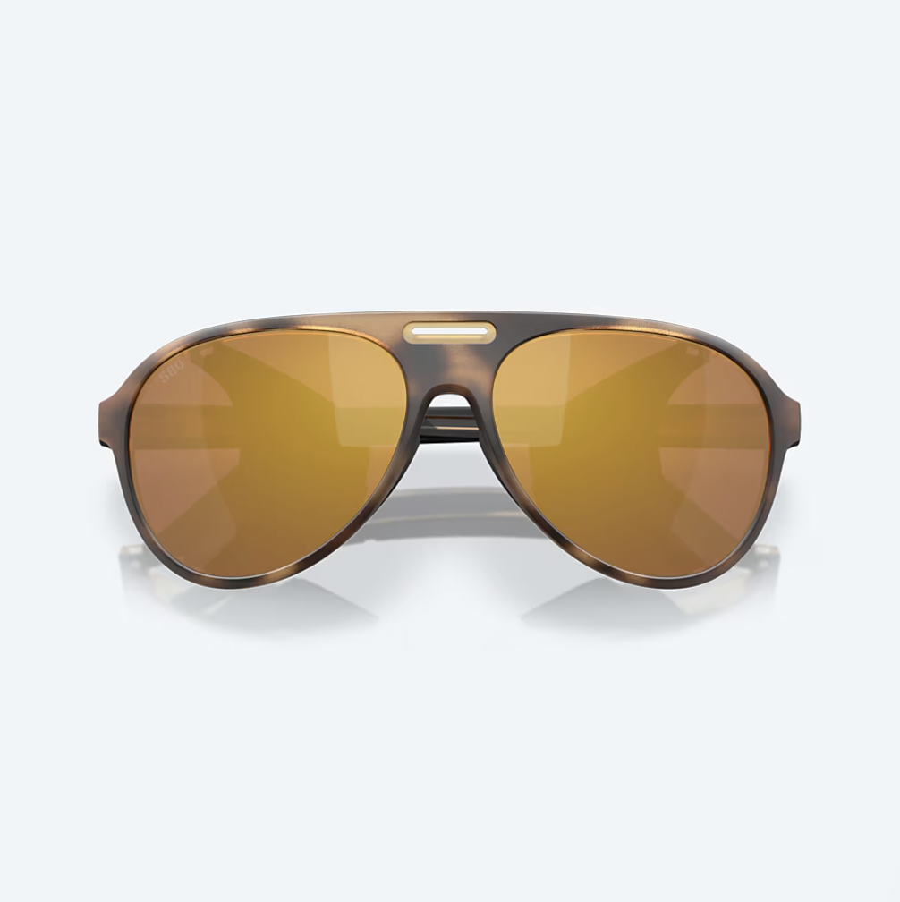 Costa Del Mar Costa Grand Catalina Sunglasses Matte Tortoise w/ Gold Mirror 580G