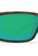 Costa Del Mar Costa Fantail Sunglasses Tortoise w/ Green Mirror 580G
