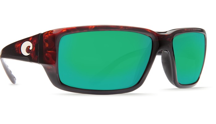 Costa Del Mar Costa Fantail Sunglasses Tortoise w/ Green Mirror 580G