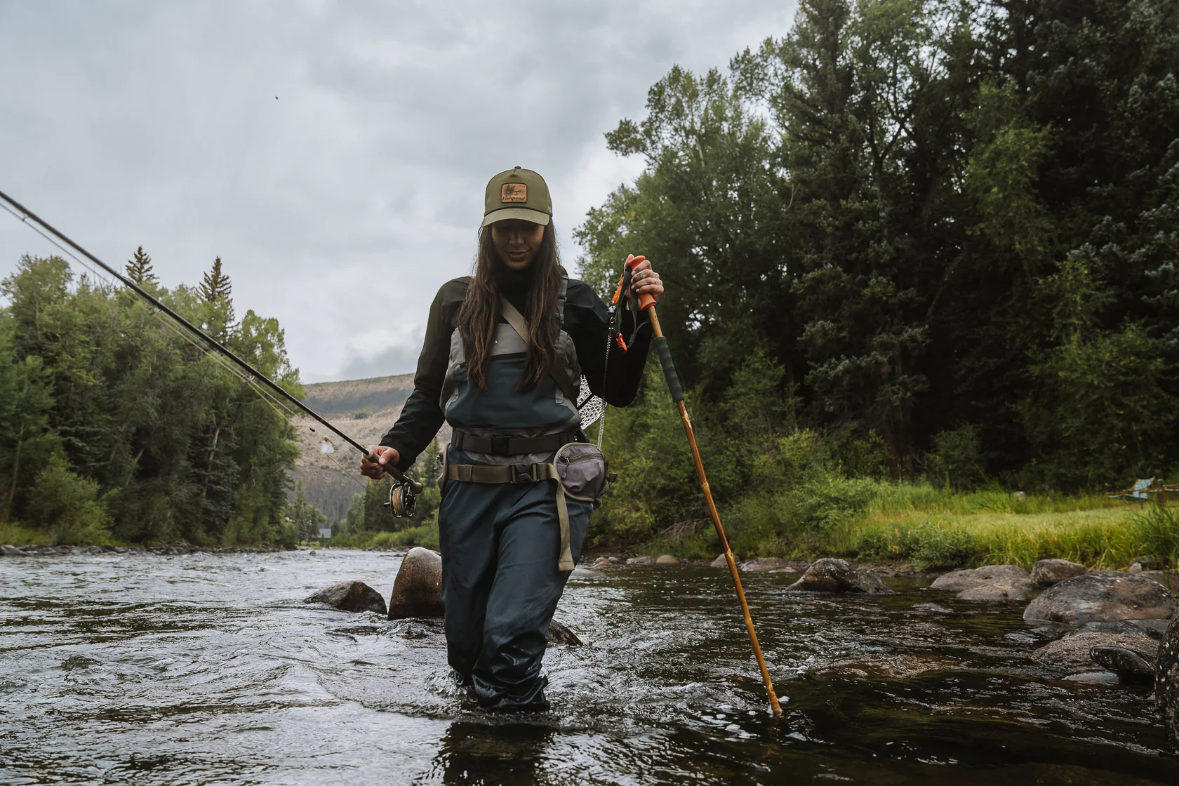 Fishpond Fishpond Grass Sticks Wading Staff