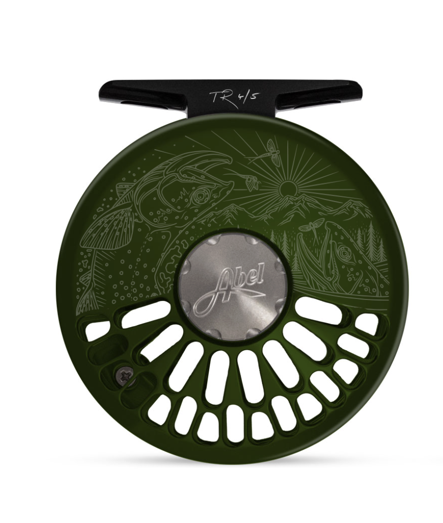 Abel Reels Abel TR Fly Reel 4/5 Deep Green Underwood High Country Cuts Walnut