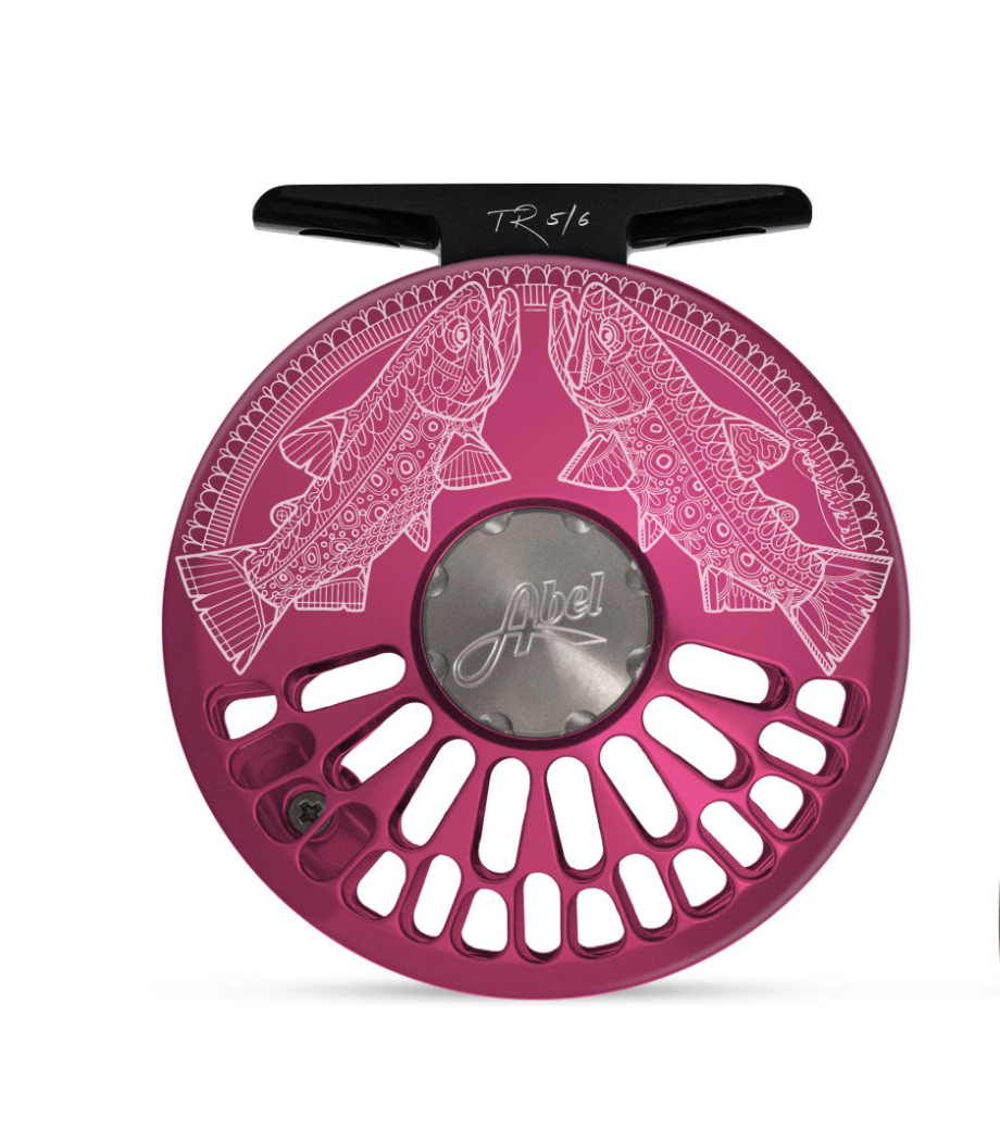 Abel Reels Abel TR Fly Reel 5/6 Pink Larko Babbling Brooks Rosewood