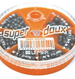 Anglers Accessories Lemer Split Shot Lead Dispenser 5 Comp 4,5,7 (Large Orange)