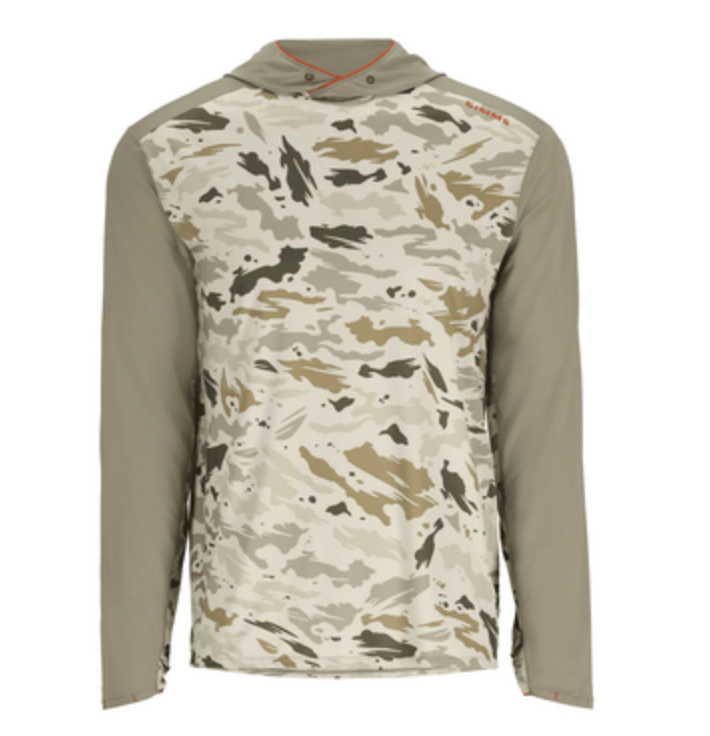 Simms Fishing Simms Solarflex Hoody - Stone/Ghost Camo Stone 3XL
