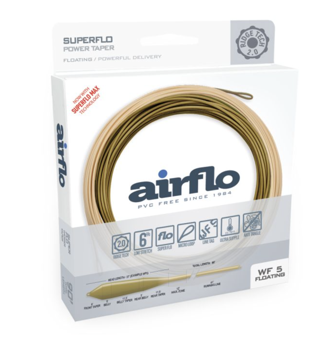 Airflo Airflo Superflo Max Ridge 2.0 Power Taper Fly Line