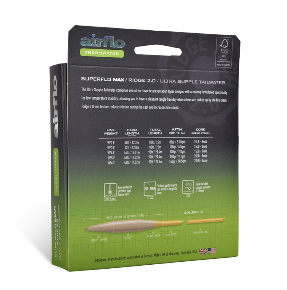 Airflo Airflo Superflo Max Ridge 2.0 Ultra Supple Tailwater Taper Fly Line