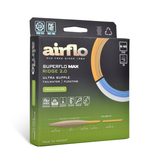Airflo Airflo Superflo Max Ridge 2.0 Ultra Supple Tailwater Taper Fly Line