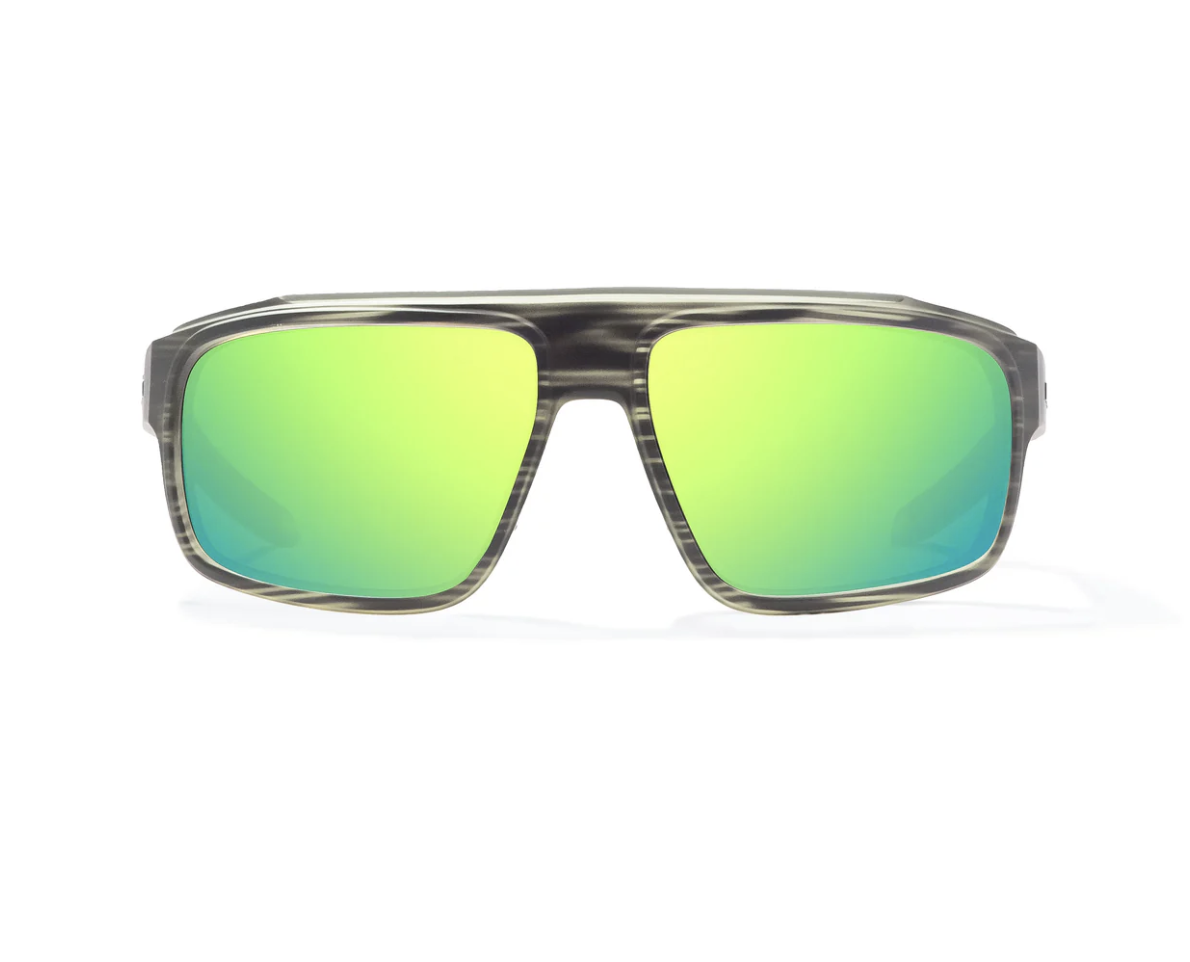 Bajio Bajio Greenland Sunglasses Gray Grass Matte Green Mirror Glass