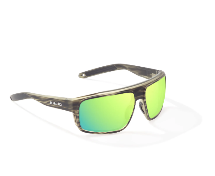 Bajio Bajio Greenland Sunglasses Gray Grass Matte Green Mirror Glass