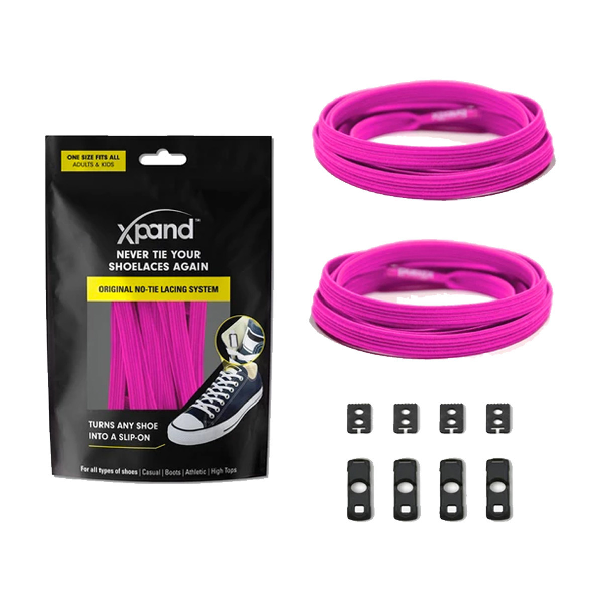 pink elastic shoe laces