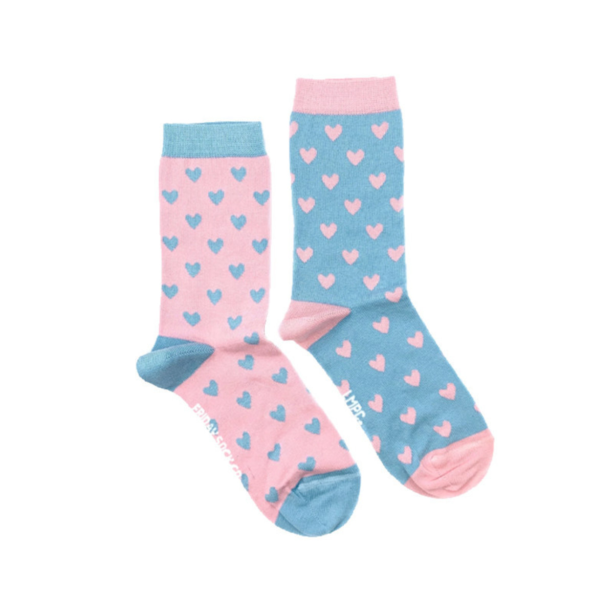 Friday Sock Co. Women's Little May Papery Hearts Crew W 5 - 10 (M - 4 - 8)