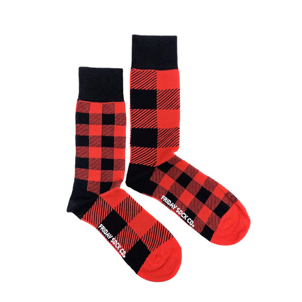 Friday Sock Co. Red Plaid Socks