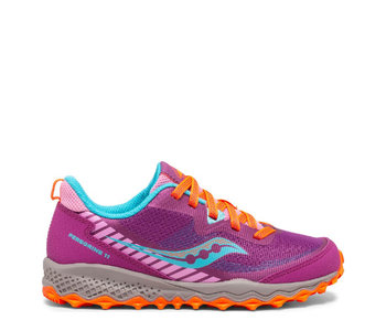 Saucony Youth Peregrine Trail Runner Magenta