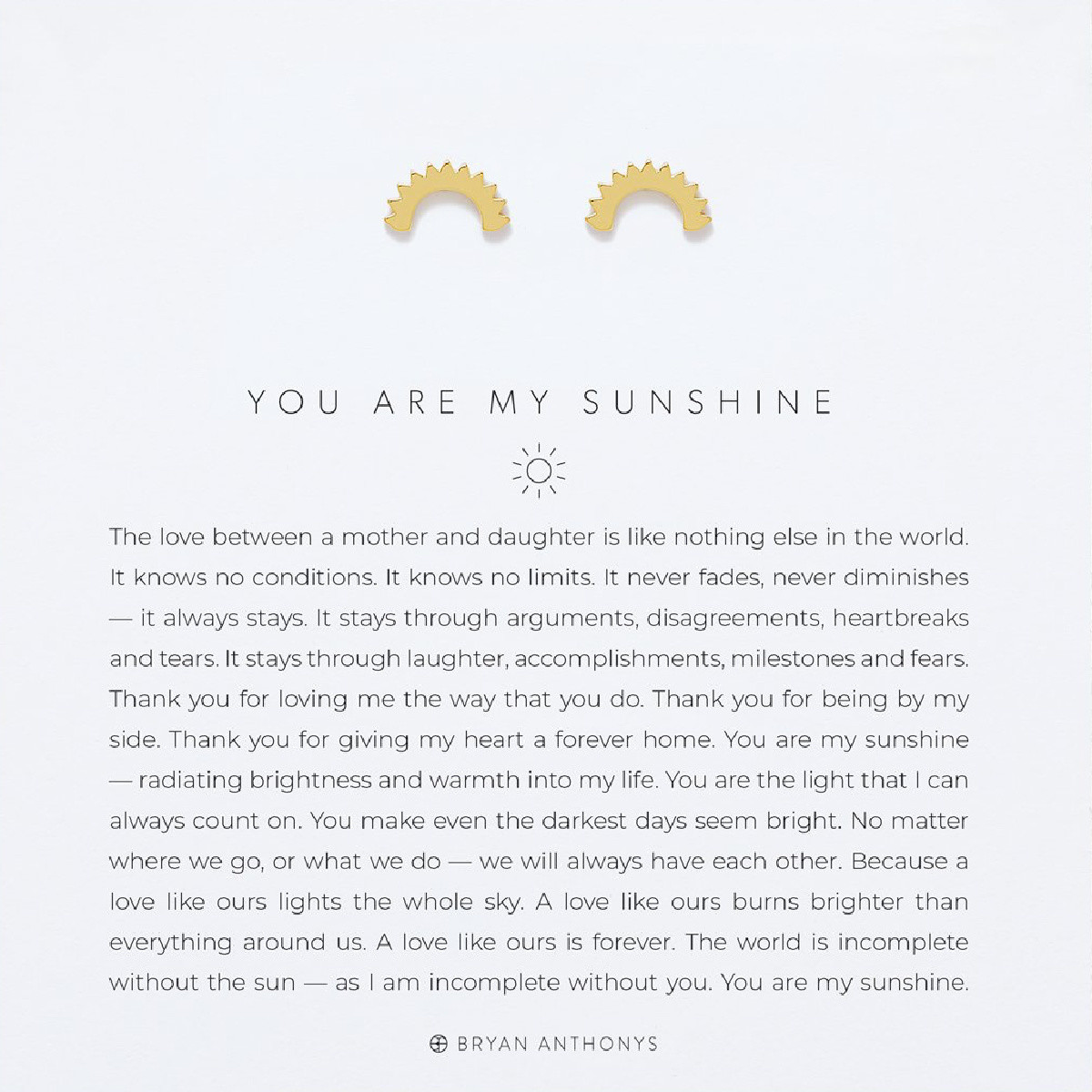 Bryan Anthonys You Are My Sunshine Earrings