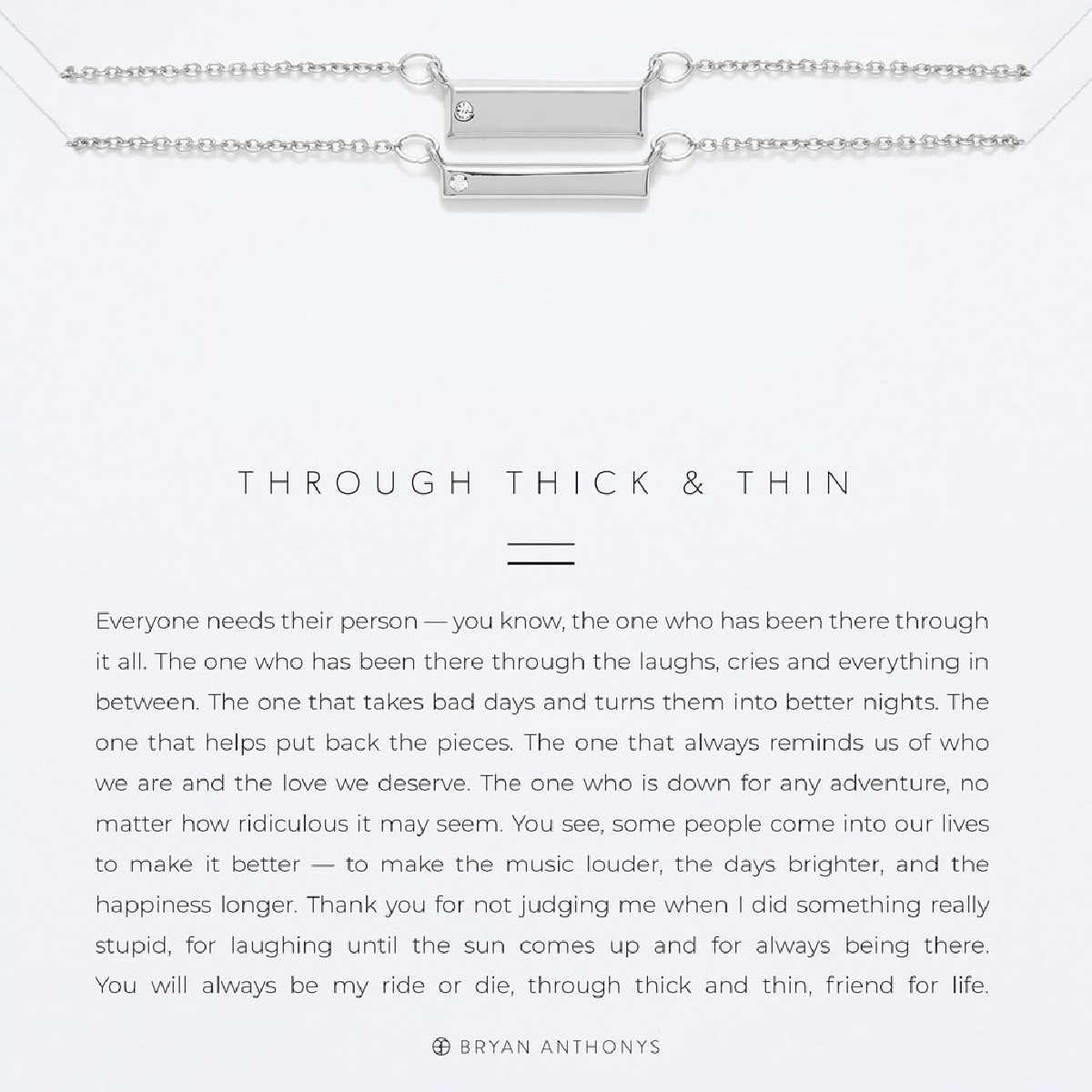 Bryan Anthony Through Thick & Necklace Set