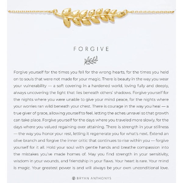 Bryan Anthonys Forgive Necklace