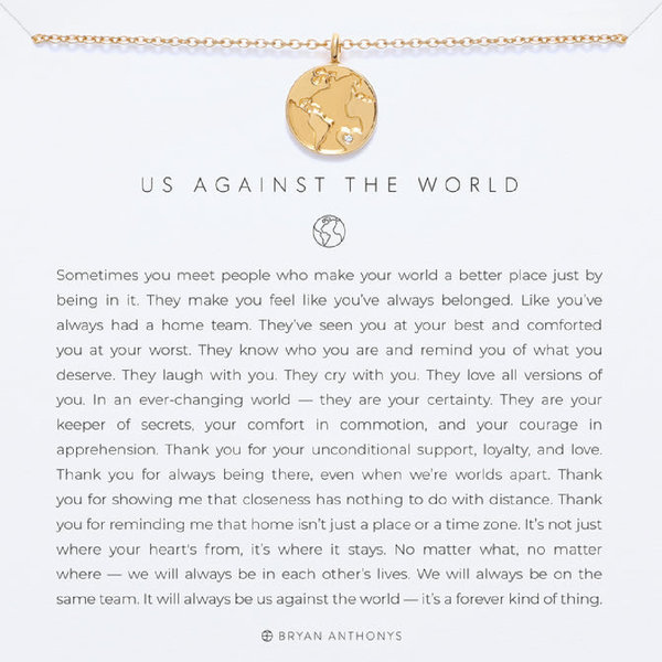 Bryan Anthonys Us Against The World Necklace
