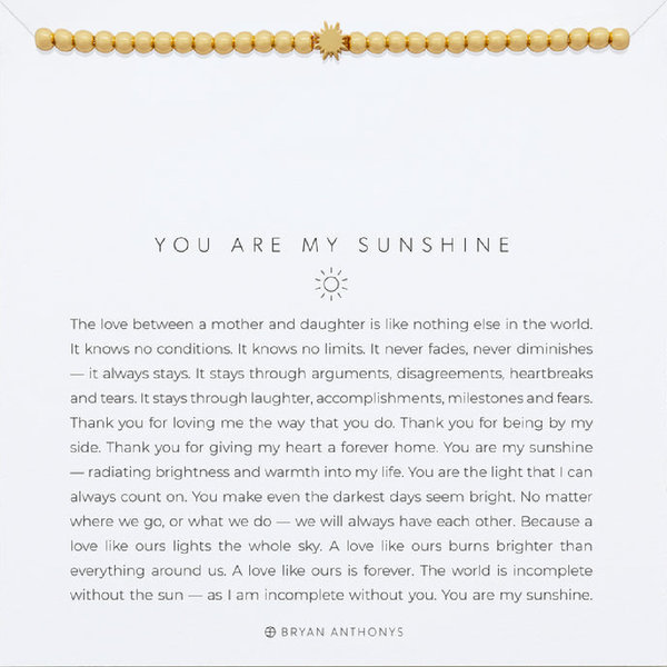 Bryan Anthonys You Are My Sunshine Beaded Bracelet