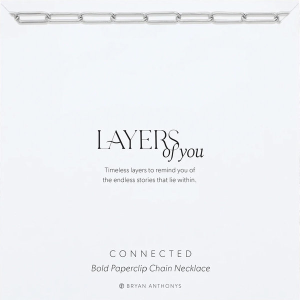 Bryan Anthonys Connected Bold Paperclip Chain Necklace