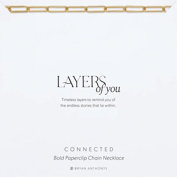 Bryan Anthonys Connected Bold Paperclip Chain Necklace