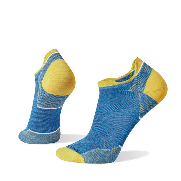 Smartwool Unisex Run Zero Cushion Low Ankle Socks Neptune Blue