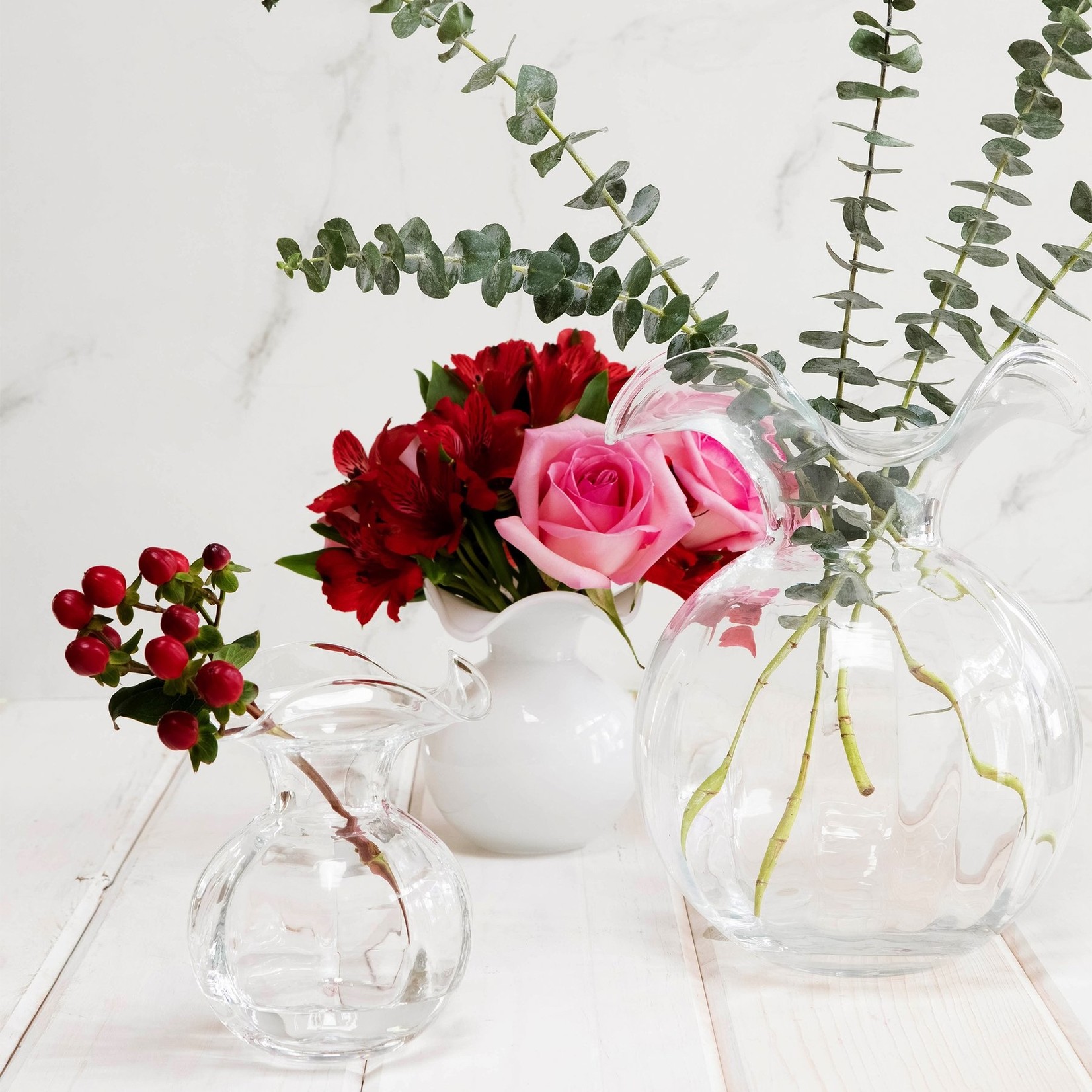 Vietri VIETRI Hibiscus Fluted Vase